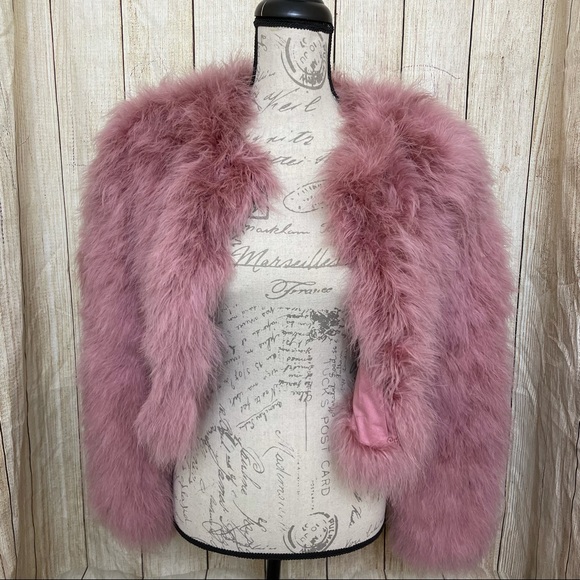 Moschino Cheap and Chic Pink Feather Jacket - Picture 5 of 14